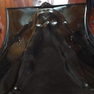 束缚紧身束身床单胶床抽气真空床 乳胶衣真空床抽真空含支架 床单