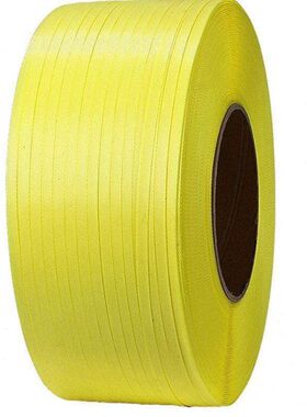 净重10kg长约3000米 黄色新料白色现货PP打包带 机用打包带半自动