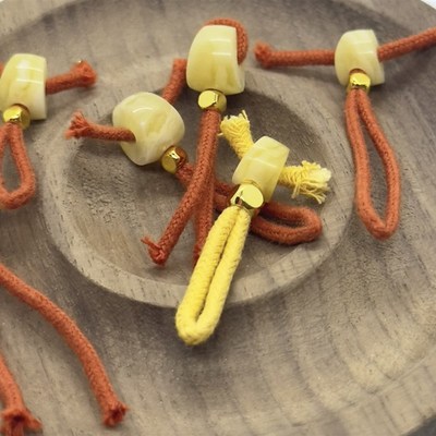 蜜蜡大肠斜切配饰三通p文玩斜切配饰三通星月菩提大肠配饰三通斜