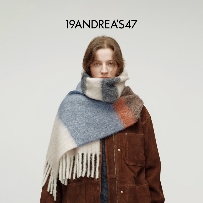 19ANDREA'S47羊驼毛羊毛混纺围巾