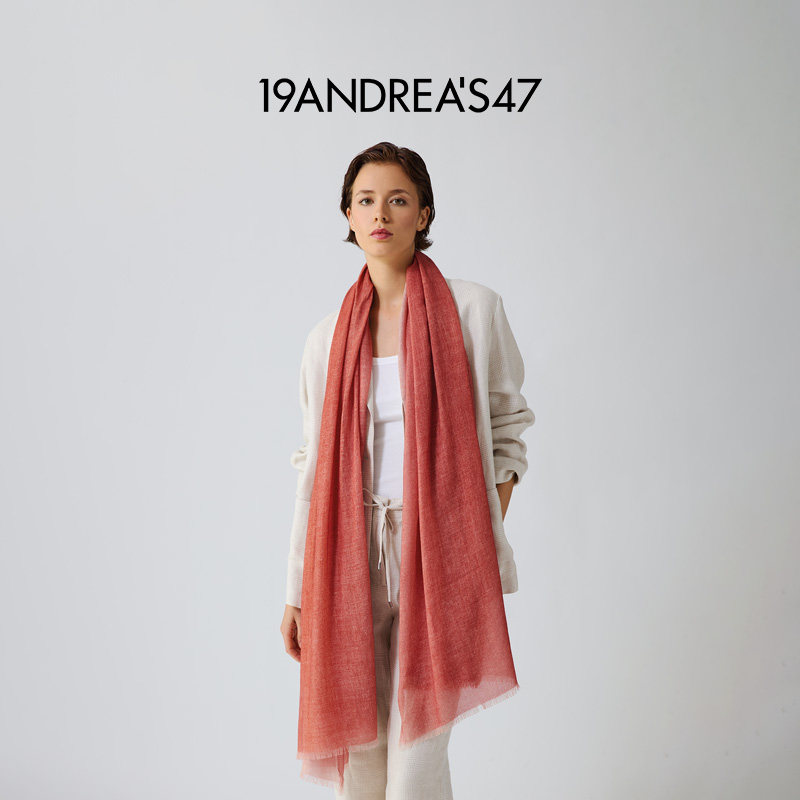 【样品合集】19ANDREA'S47 夏季新品轻薄系列纯羊绒围巾 男女通用