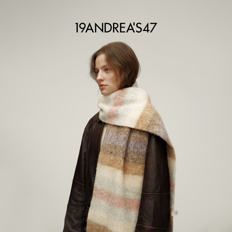 19ANDREA'S47羊驼毛羊毛混纺围巾