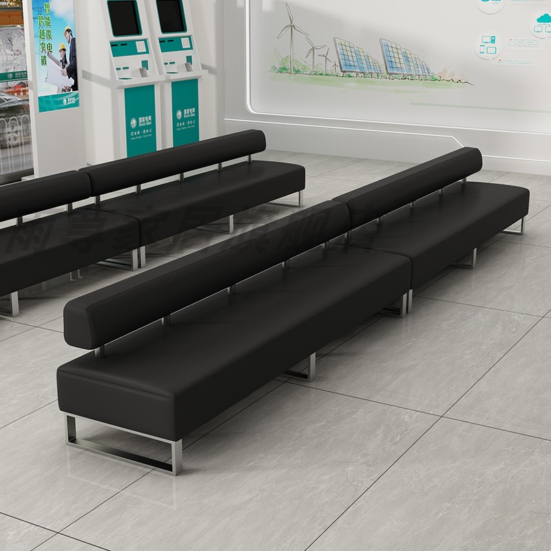 银行酒店a大厅等待卡座沙发培训机构家长休息区长条凳公司办公接
