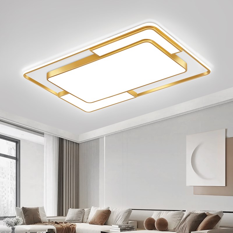 客厅主灯高级感轻奢吸顶灯主卧室饭厅吊灯K具现代简约大气广东中