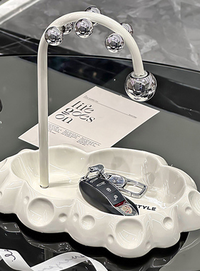 陶瓷入户钥d匙收纳玄关摆件高级感家居饰品客厅置物架乔迁新居礼