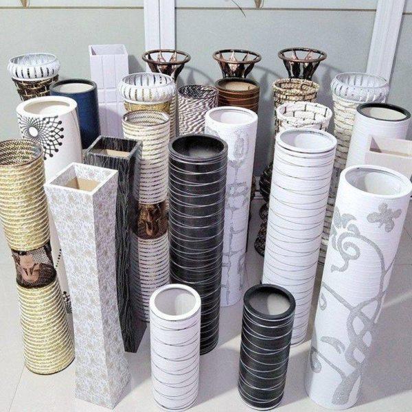 藤编铁艺简约大落地假花客厅插花盆干花落地树脂直筒花瓶装饰摆件,饰品/流行首饰/时尚饰品新,摆件,淘宝优惠券,粉丝福利购,淘宝优惠卷