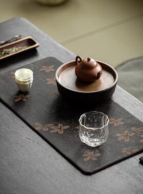 香云茶席复古布艺茶纱垫禅配意干泡dat1240席茶道件古色茶桌台布