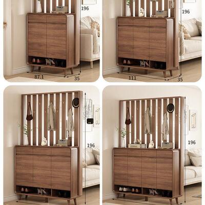 挂衣架鞋柜换家用门口隔玄关柜中断厅式新款客带FXL鞋凳衣帽架一