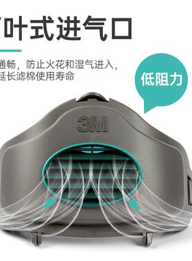 33270面具套装32m00护+承接座3700防尘半面罩82834业工粉尘防口罩