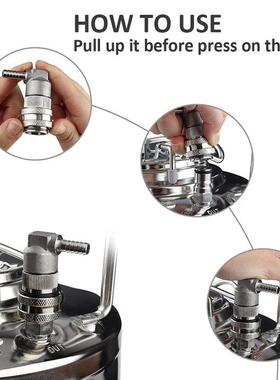 不锈钢螺纹百事桶酒2025016倒刺ALLLOCK球形B锁快插酿头精啤桶配