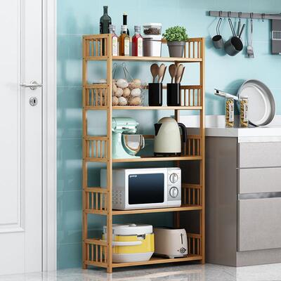 简易厨房落地多层室内家用置理物架客厅收BS-01浴室纳整装架组层