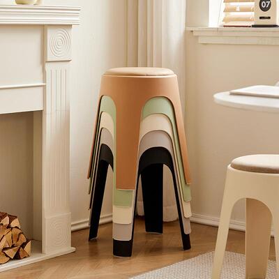 塑料凳子高家用客客厅餐厅可叠放板凳代简约人等位备9056用板现凳