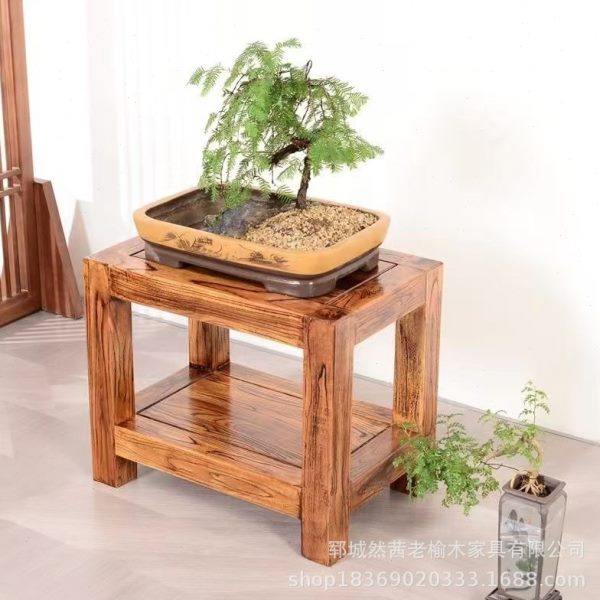 新款老榆木置物架室内景观石工艺品摆件收纳架室内鱼缸花盆展示架,收纳整理,阳台置物架,淘宝优惠券,粉丝福利购,淘宝优惠卷