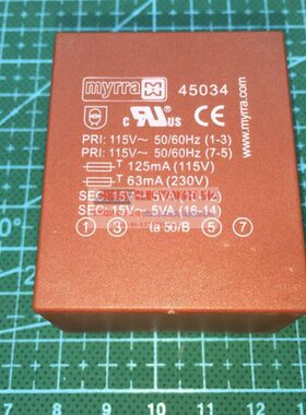 MYRRA 45034 10VA 2x15V 原装进口稳压电源整流