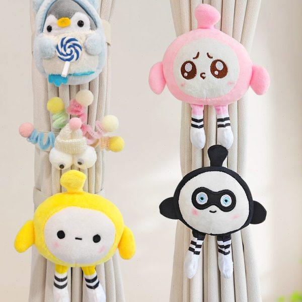 可爱萌蛋窗帘绑带纱帘绑绳挂件卧室窗帘收纳绳扣毛绒装饰窗帘扣,居家布艺,窗帘绑带,淘宝优惠券,粉丝福利购,淘宝优惠卷