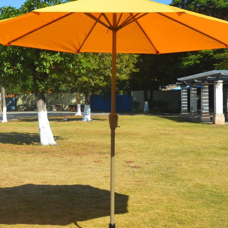 xyt户外伞遮阳伞室外庭院伞太阳伞中柱遮阳伞橙橘色黄色蓝米白绿