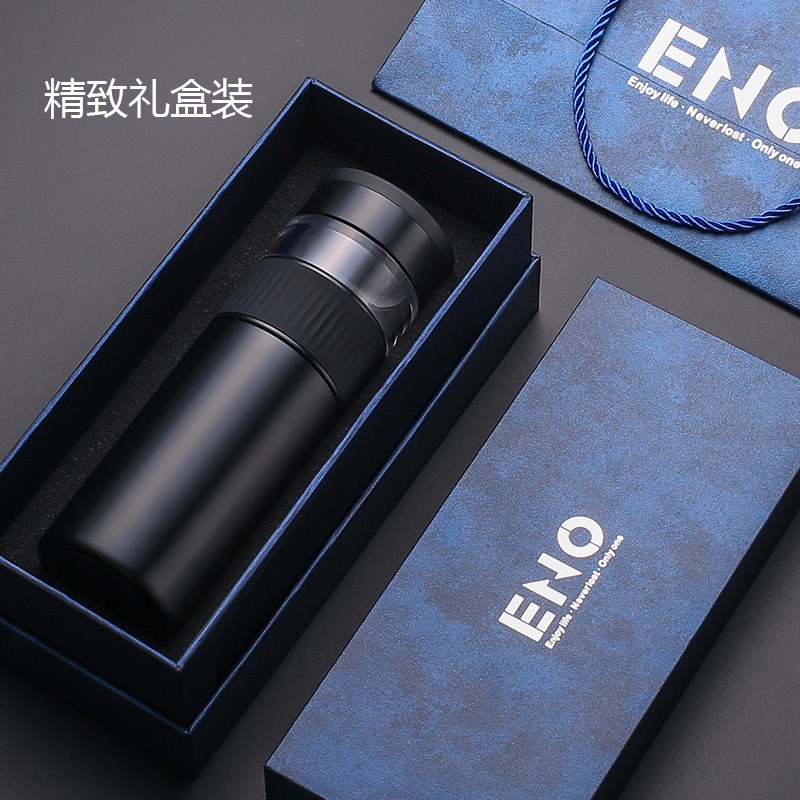 陶瓷内胆智能杯保温 茶水分离泡茶保温杯学生水杯带滤网LOGO代发