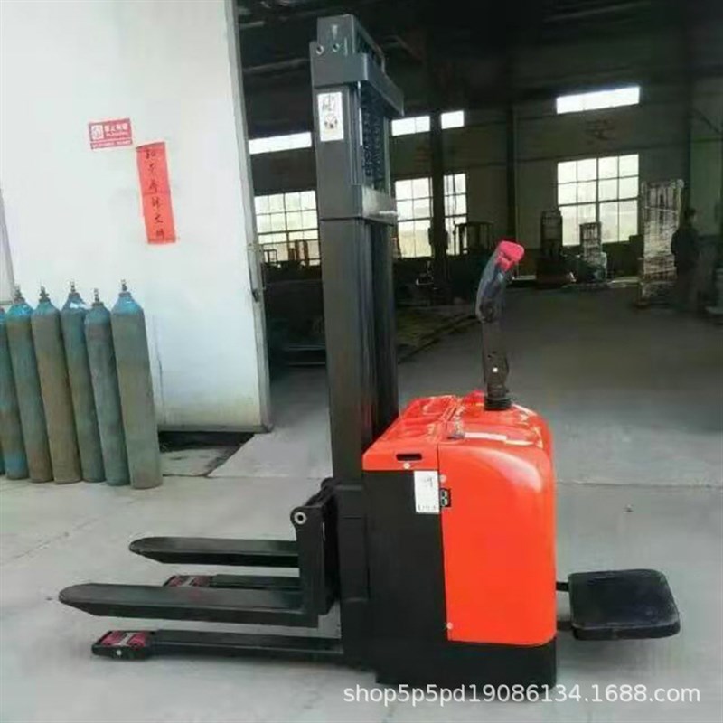 站驾式堆高车 2吨液压升高叉车1吨装卸托盘全电动堆高车电动叉车