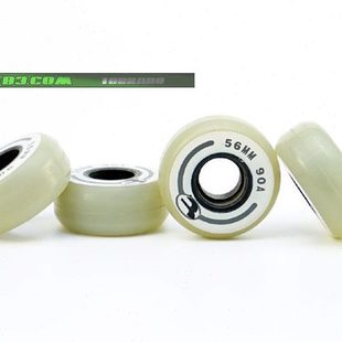 RAZORS 绿色56mm 90A极限轮滑轮子轮滑轮子56毫米1套/4个直排轮子