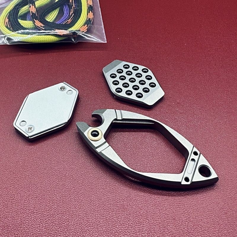 EDC玩具泡泡鱼多久鱼铝合金材质捏泡泡减压指尖陀螺户外用品潮玩