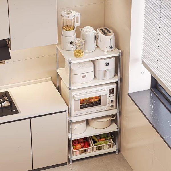厨房置物架落地多层家用电器多功能靠墙放微波炉电饭锅一体收纳架,厨房/烹饪用具,微波炉置物架,淘宝优惠券,粉丝福利购,淘宝优惠卷