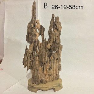 自然朽木摆件 风化木沉水木装饰材料 鱼缸造景材料 桌面意境摆件