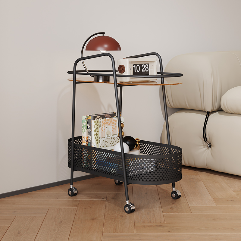 沙发边几极简可移动储物角几客厅迷你置物带轮推车现代简约小茶几