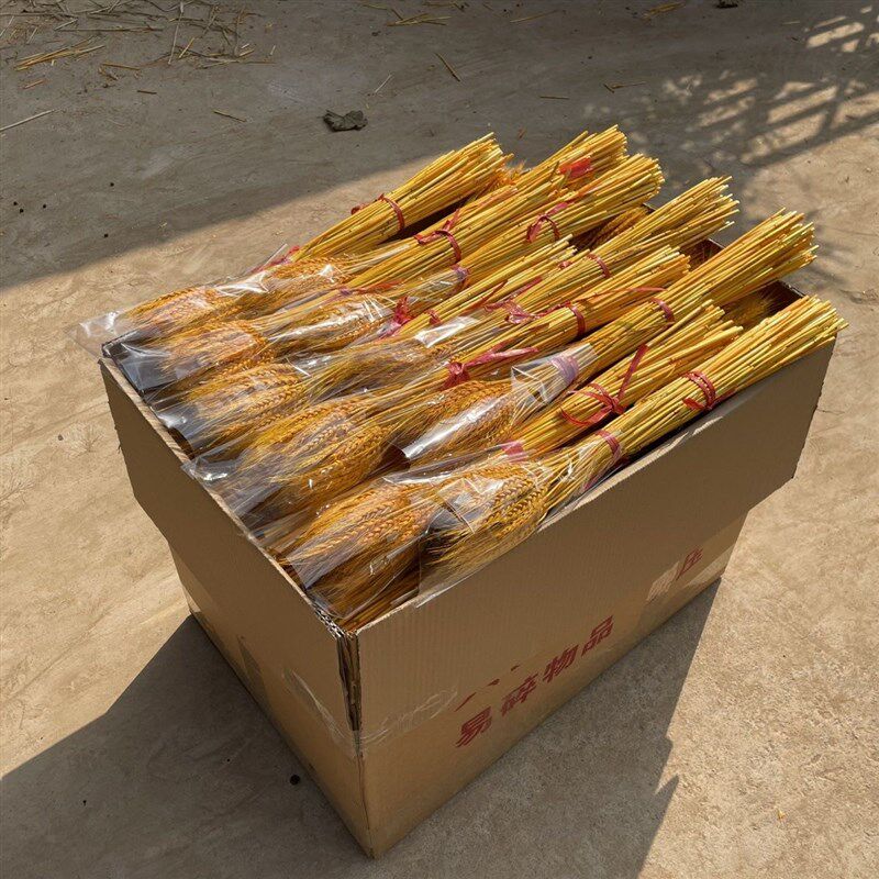 开业大麦黄金色麦穗干花一万支套袋装花店花艺用品开业插花篮专用