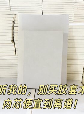 胶套本子内芯裸皮本子笔记本B5皮套本替换芯A5横线本学生记事本