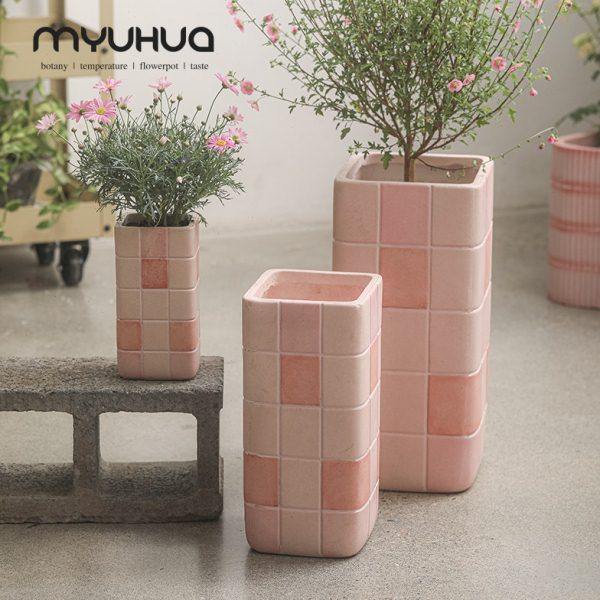 田园风创意镁泥仿水泥花盆加深商场别墅装饰摆件庭院绿植花槽花插,家居饰品,花盆,淘宝优惠券,粉丝福利购,淘宝优惠卷