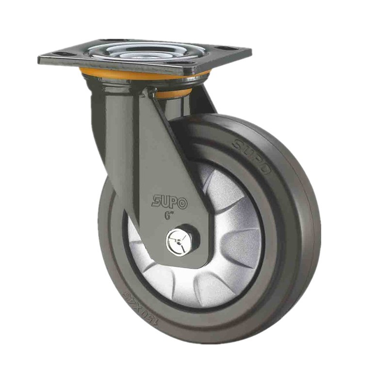 向荣脚轮  4寸5寸重型橡胶轮6寸8寸静音万向轮手推车平板车脚轮子