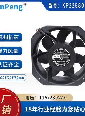 EC22580暴力风扇22cm光伏设备储能集装箱散热风扇220V轴流风机