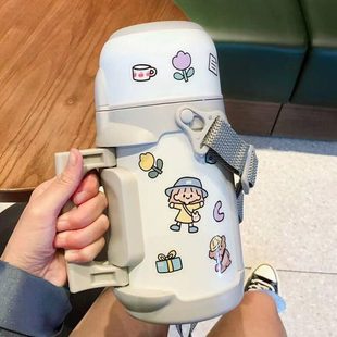 保温壶1000毫升大容量不锈钢水杯暖瓶家用水壶户外旅游车载1L