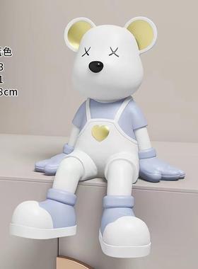 现创意暴力熊小在业摆件客饰厅WIW玄关电视柜书柜家居装品乔迁开