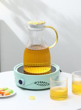 套玻炉璃耐高温茶壶茶35591具装电陶用煮茶器煮茶炉家下午花草茶