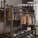 衣帽衣架衣宿落地卧室内家用挂架加粗舍891阳台简易晾架可移动衣