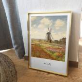 餐莫奈日出北欧抽象油画风景画厅背客景20211019装 饰酒店厅卧室挂