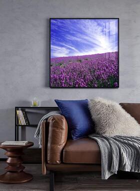 薰衣草紫色床头装饰画粉色SF771487卧室风背房间餐书房方形景墙壁