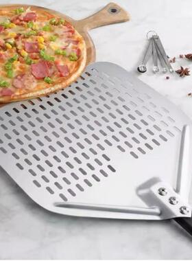 意式加比长披萨铲出炉铲面包欧铲包铲APPP萨饼铲打孔圆转铲转接灰