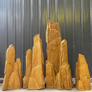 新中式仿真假山石斧仿山真石头软装公园酒假造景模JGSys645型劈店