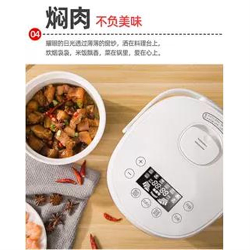 艾浦森陶瓷内胆电饭煲 智能mini小型预约定时2L升2-3人煮粥电饭锅