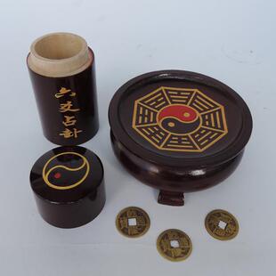 卦六JIO爻工具八卦六卦爻筒筒摇用品