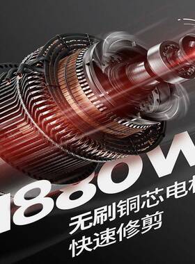 新家用无线大携功率绿篱机便园手持多功能充电式款DEZ无刷林修剪