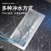 不锈钢农村旱厕蹲便器48107便蹲池蹲坑带脚踩深加大尺大便加池厕