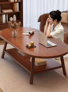 小茶几带抽小户型家代用41818客厅桌子简约现出租屋屉沙发旁坐地