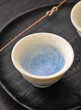 结功晶釉压手杯主人杯窑品变单杯个人专用茶杯陶瓷茗WHK杯夫具茶