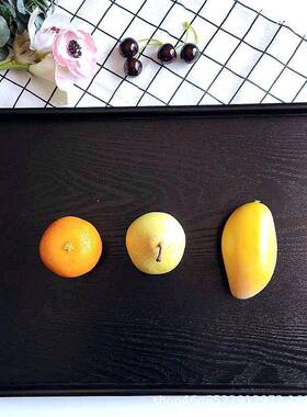 超大60mERG黑色长方实木茶具盘酒店茶烤全羊端c盘盘托盘果跨