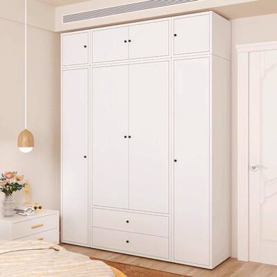 无醛钢制衣柜皮家用卧37513室儿童房收纳现代简约甲环保铁衣铁艺