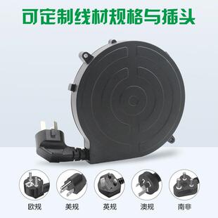 小型器自动伸缩线信号网线收3芯阻卷燃934电缆电线卷盘绕线保护线