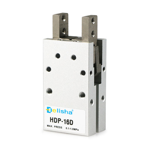 气动手指气缸角度型机械爪平2夹D80度H1M/HDP-10/16/20/25/3型Y型